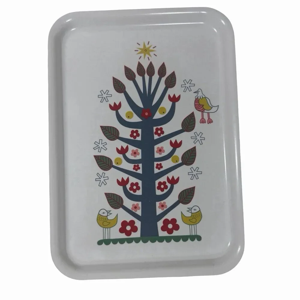 Ikea VINTERFINT Decorative Tray, Christmas-themed, 11x7